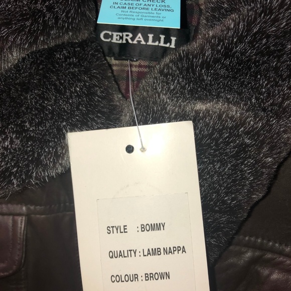 Ceralli Genuine Leather Bomber 